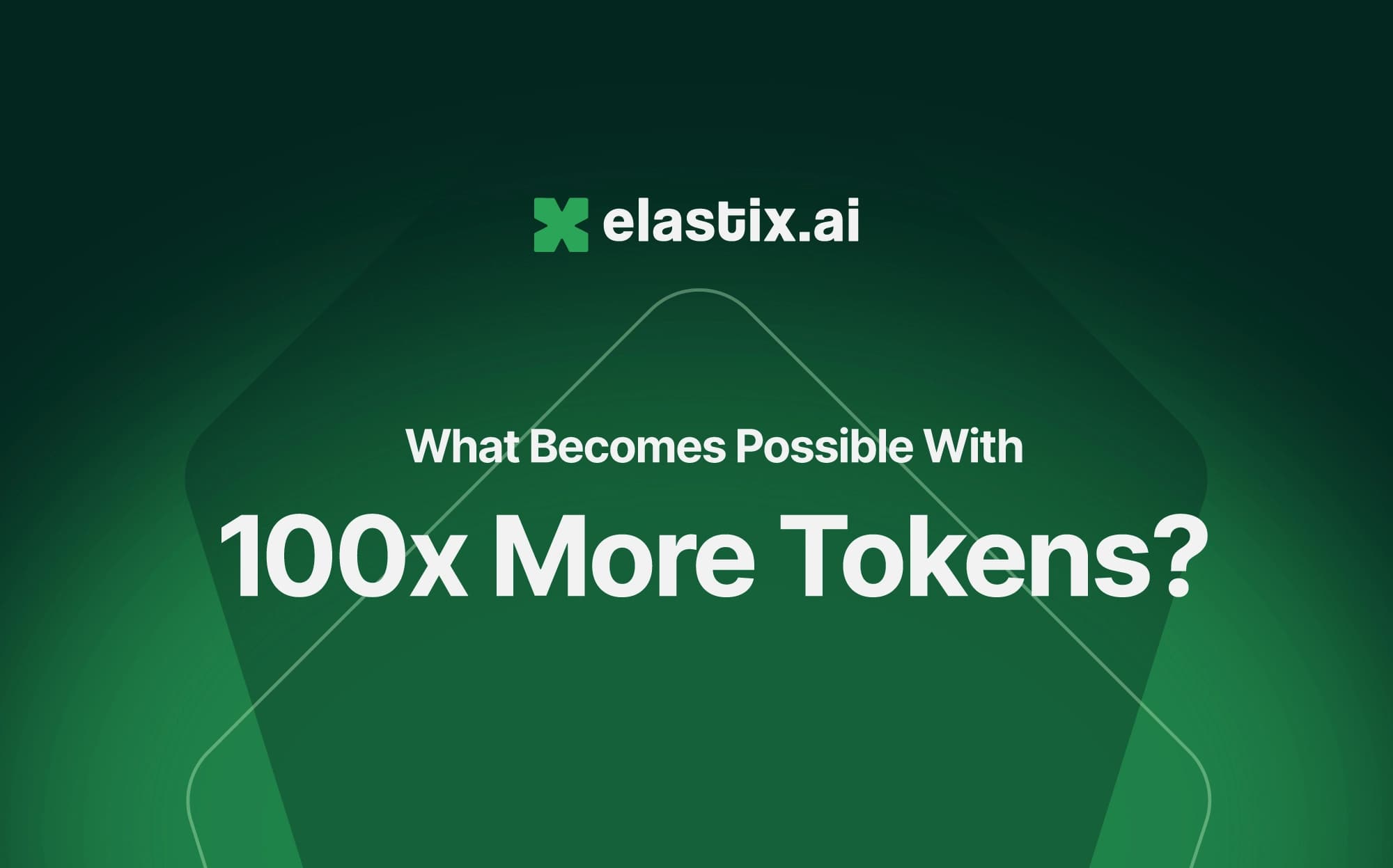 A green pyramid chart showing 100X more tokens above a GPU-based cost barrier.